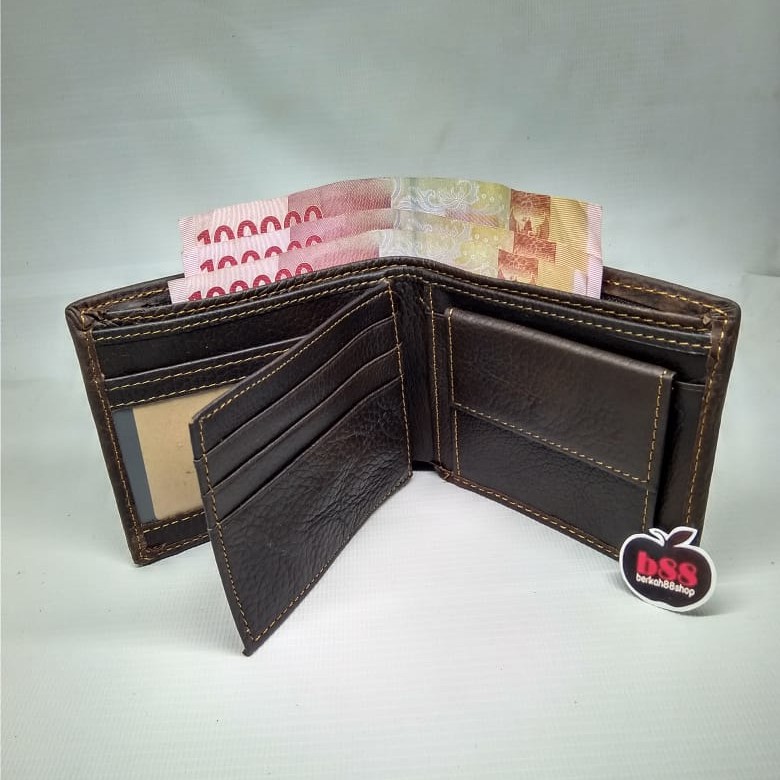 Dompet Kulit Asli Pria Bovis 8055 / Dompet Kulit Lipat Murah Berkualitas