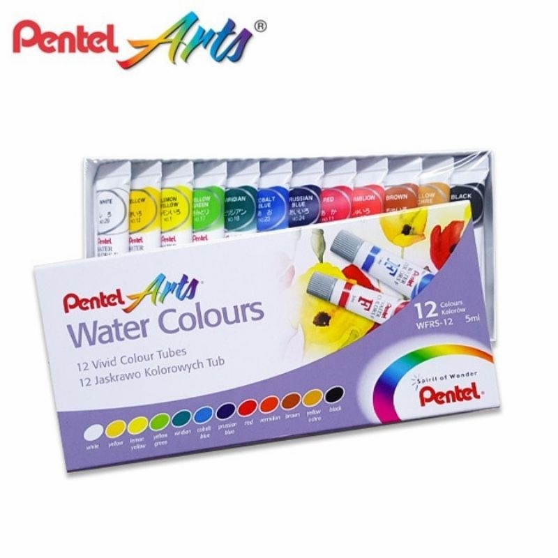 

Cat Air Pentel WFRS-12 Water Colours 12 Warna 5ml