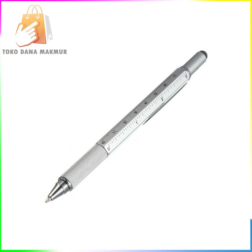 

Pulpen Pen Ultimate 7 In 1 Edc Penggaris Stylus Obeng Mekanik Teknik - Abu-abu