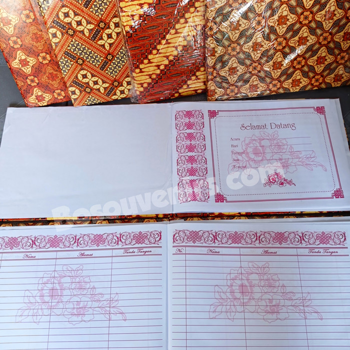 

PROMO souvenir sovenir sofenir Buku Tamu Batik Murah, Bosouvenir