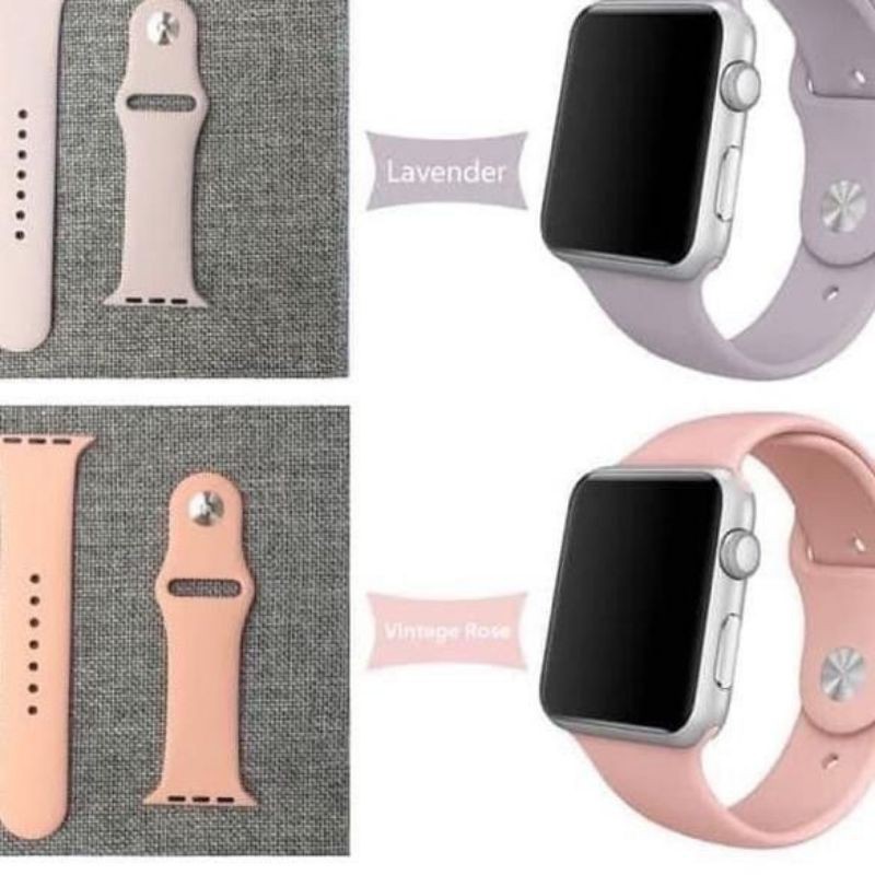 Strap Series ukuran SM 38/40/42/44mm untuk apple watch strap Silikon nomer 21-40
