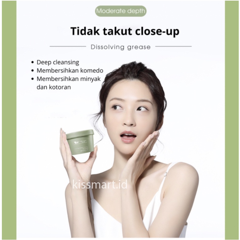 MAIGOOLE Green Tea Clay Mask Masker Wajah Green Tea Pore Clean Clay Mask 100gr Berfungsi Mencerahkan Warna Kulit Di Wajah XX033