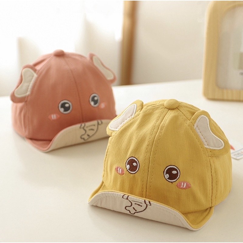 5-18 bulan Topi Anak Bayi Model Gjh Elephant Polos Unisex Anak Laki Laki Anak Perempuan / Baby Baseball Hat Cap