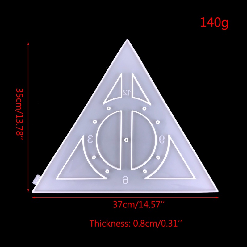 Siy Cetakan Resin Bentuk Jam Segitiga Bahan Silikon