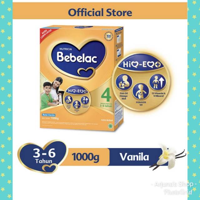 BEBELAC 3 &amp; 4 Rasa Vanila/Madu 1000gr