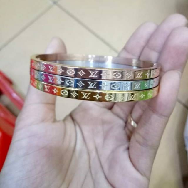 Gelang Tangan wanita Titanium vl set 3 pcs