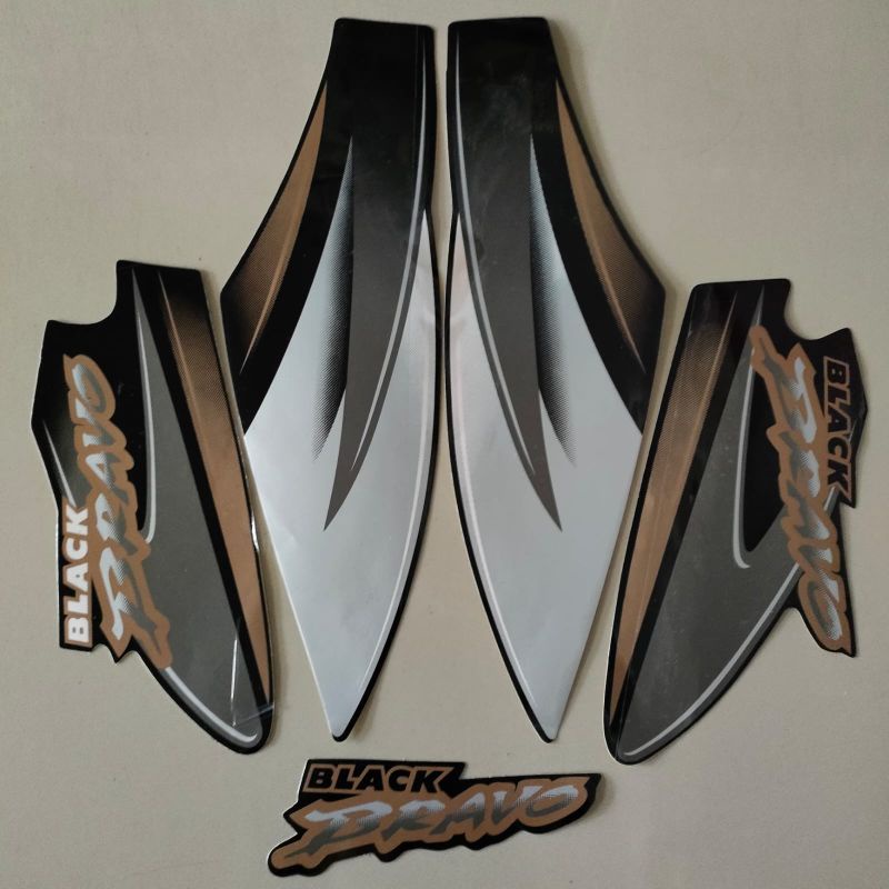 striping suzuki bravo 1996 hitam bravo jet cooled berkualitas termurah