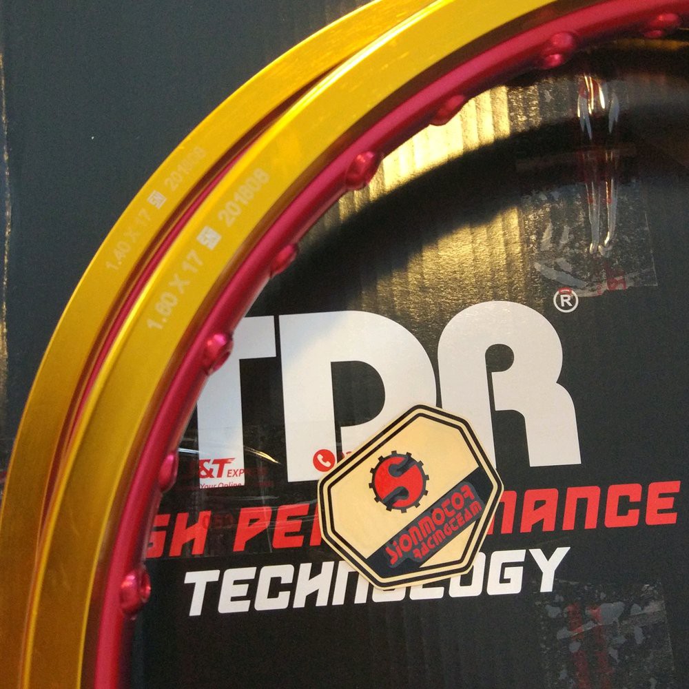 Paket Velg TDR 140 X 17 dan 160 X 17 Type WX Merah Emas
