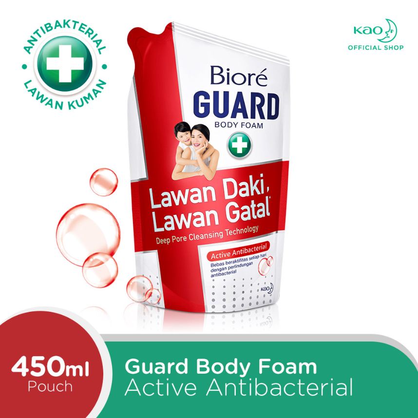 BIORE Guard Body Foam Active Antibacterial / SABUN BIORE / BIORE REFILL