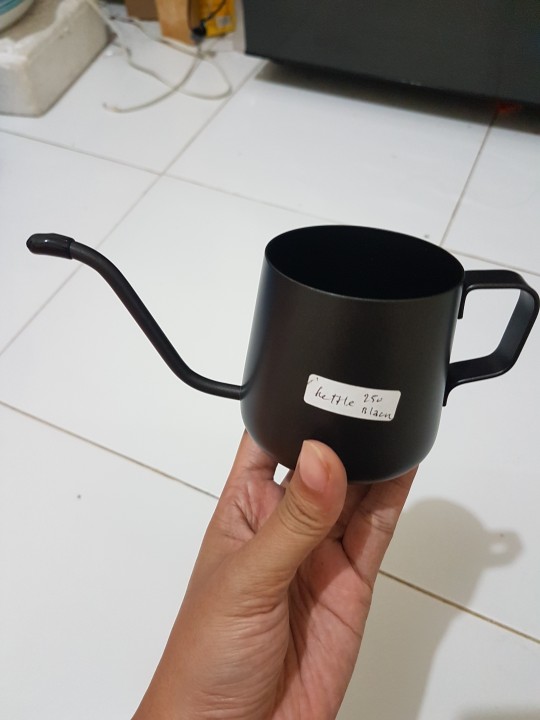 Gooseneck Kettle 250ml Stainless Steel Drip Coffee-black