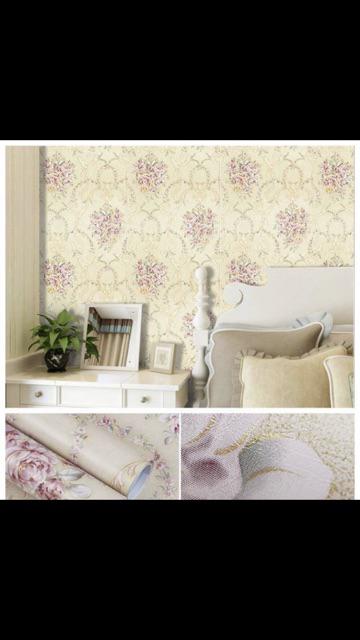 Wallpaper Stiker Salur Gold Abu 45cm X 10m Best Quality