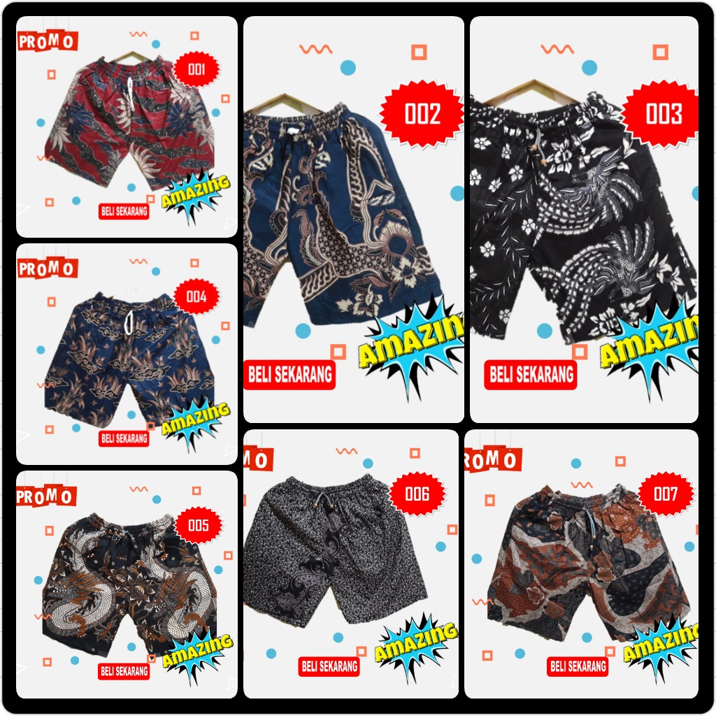 CELANA BOXER BATIK PRIA DEWASA BAHAN KATUN PREMIUM