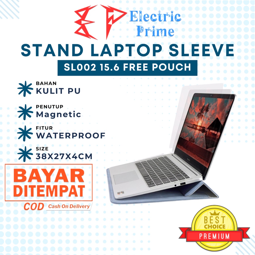 Tas Laptop Sleeve 15.6 Inch With Case Stand Free Power Bag TAIKESEN Cover Macbook Sarung Notebook Pria Wanita Mouse Pad