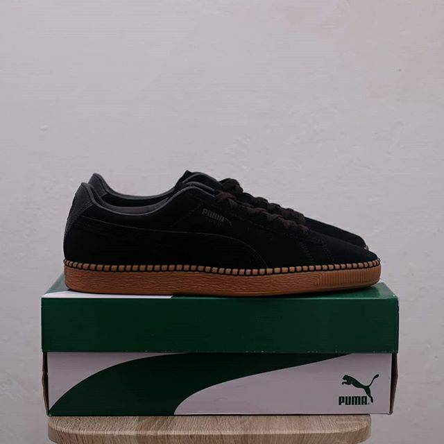 Puma Suede Classic Blanke Sticth Black Gum