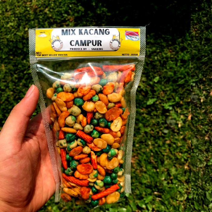 

MIX KACANG CAMPUR ALA SNAKING Netto 180gr