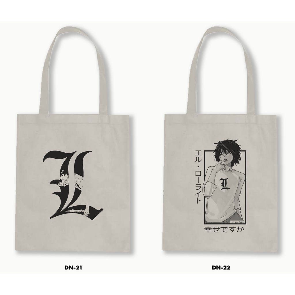 TOTE BAG BLACU - DEATH NOTE / ANIME / MANGA 02