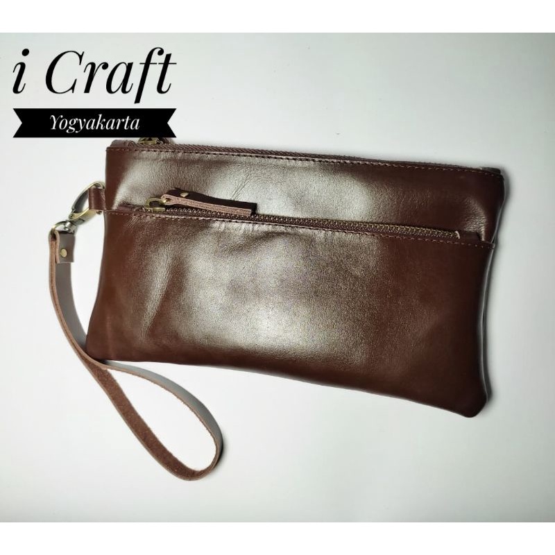 CLUTCH KULIT PRIA / WANITA ORIGINAL KULIT SAPI | POUCH PRIA / WANITA