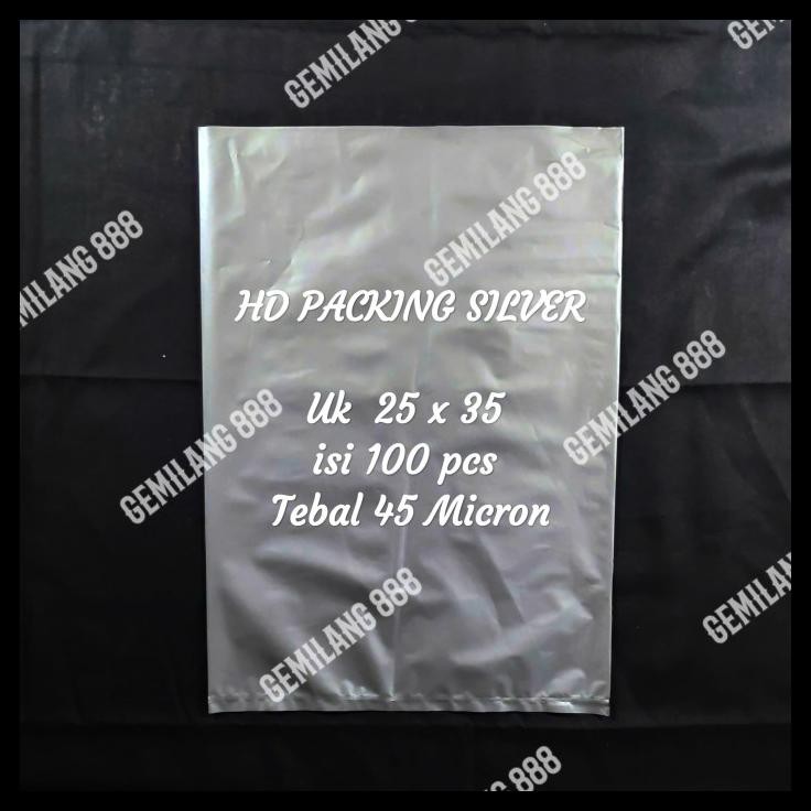 

Khusus Grab Dan Gosend Plastik Packing Silver Uk 25X35 (10 Bks)