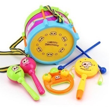 MO - DRUM BABY ISI 5 mainan kricikan anak bayi balita toys rattle