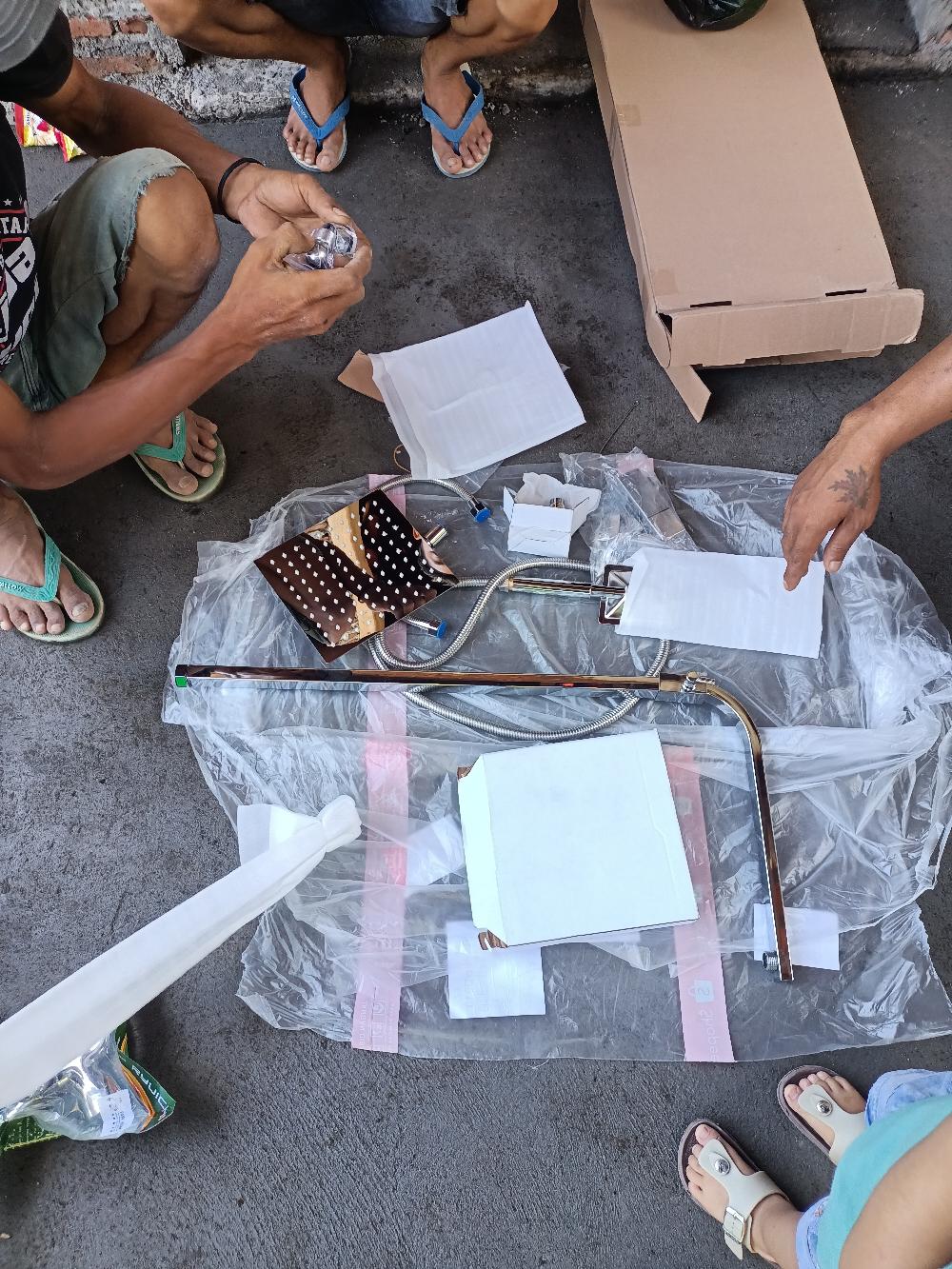 Shower Tiang Set Full Stainless / Shower Mandi / Handshower