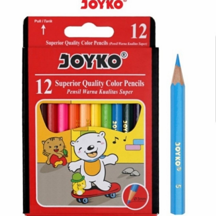 

Pensil Warna JOYKO 12 Warna Pendek CP-S12