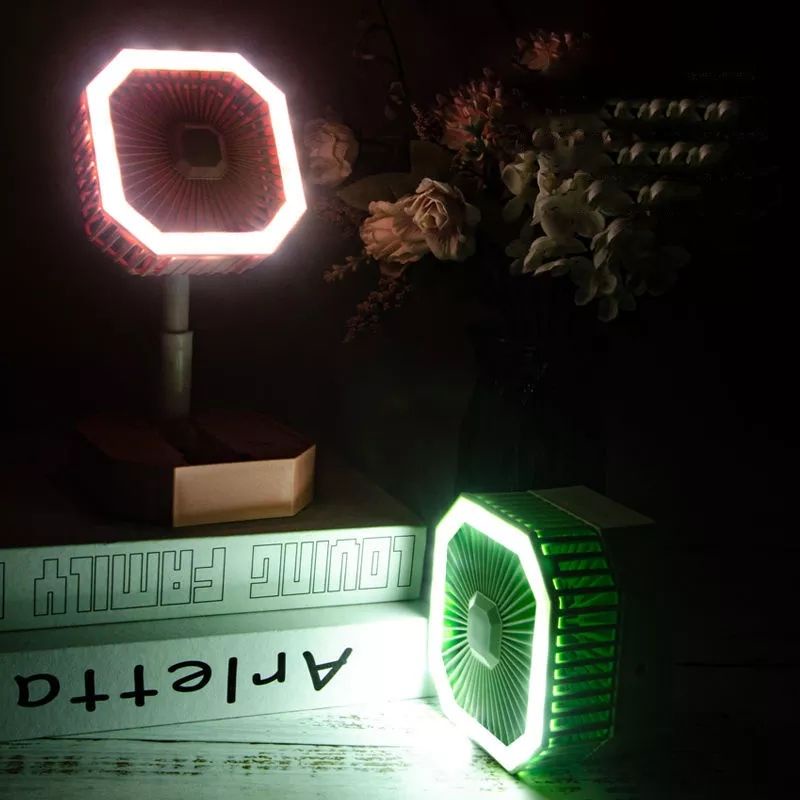 kipas angin Lipat Meja Kantor / Lampu LED Tidur Ruang santai Portable Charger / kipas mini usb pendingin ruangan multi function charging fan