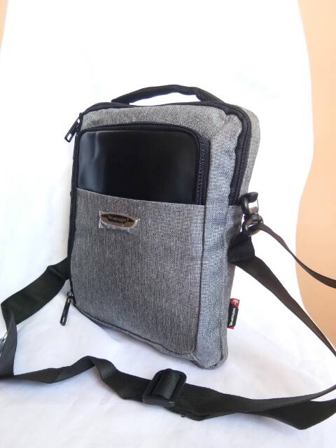 Tas Selempang pria - travel pouch ukuran 10 inch - Tracker 40TR214 original