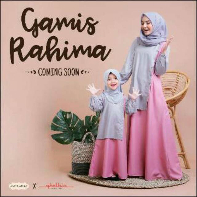 Gamis rahima abu pink L