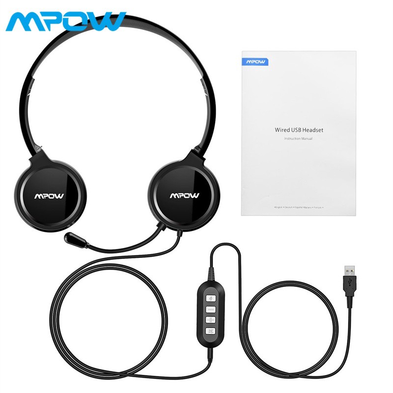 mpow usb headset with microphone