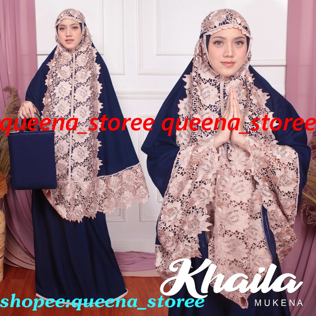 MUKENA DEWASA PRADA PRINCESS RENDA POLOS MUKENA KHAILA MAHARANI TERBARU 2021