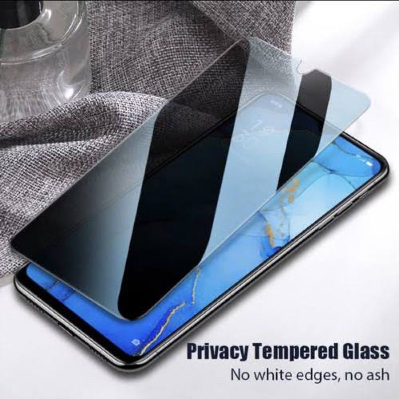 Tempered Glass Anti Spy Infinix Hot 9 Anti Gores Privacy Spy