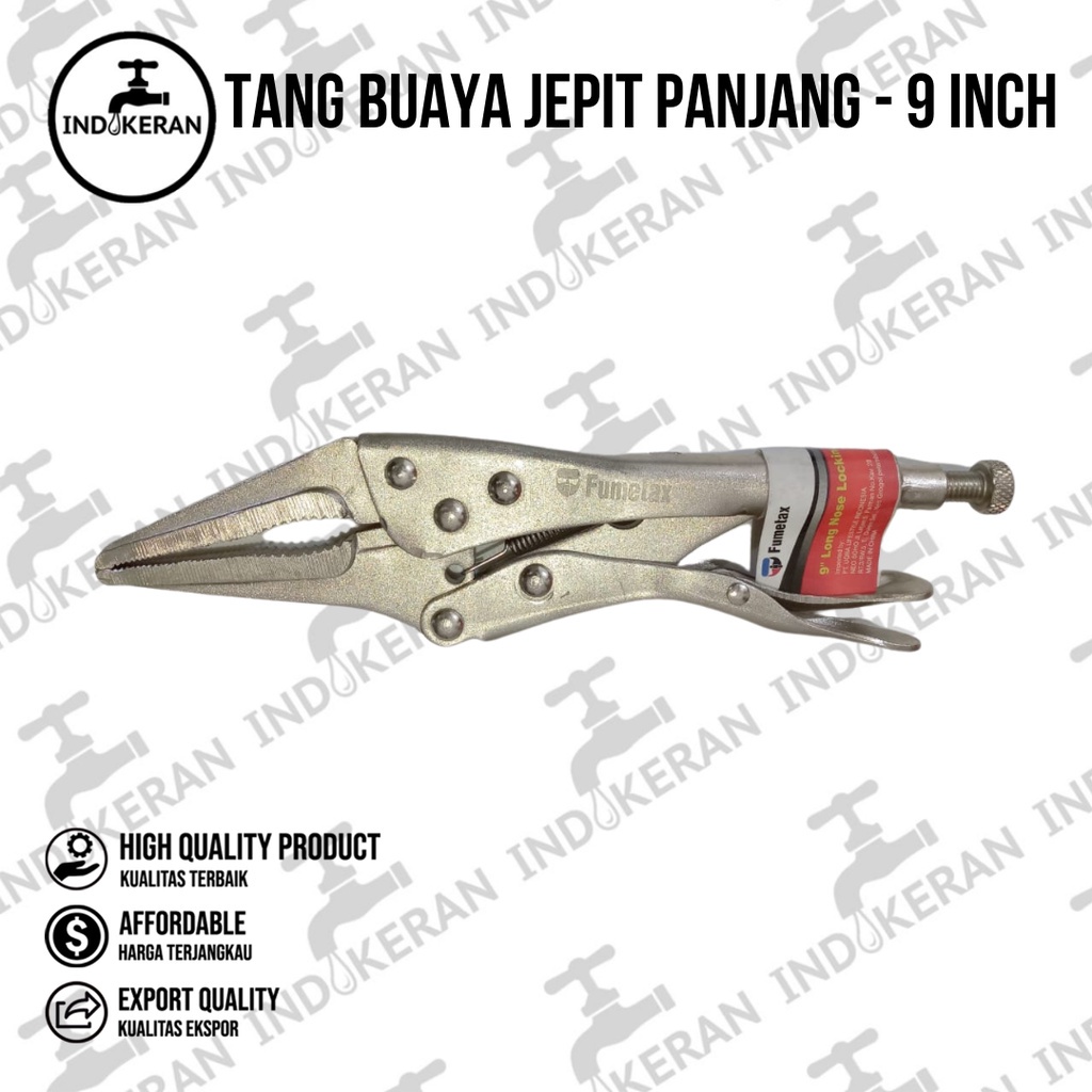 INDOKERAN - Tang Buaya Jepit Panjang - 9 Inch
