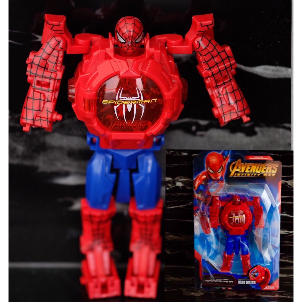 Cascavel Banyuwangi Jam Tangan Anak Pria Robot 03 Avengers Spiderman