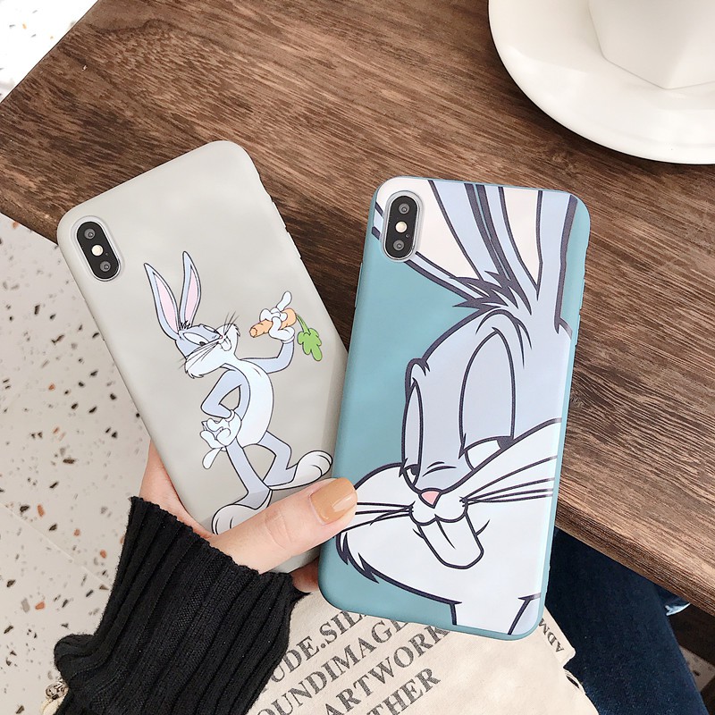 kartun rabbit Softcase Printing Oppo neo7 a37 a1k a7 a5s f9 vivo v9 y83 y71 y53 redmi 4a 7a 6a 5a 4x