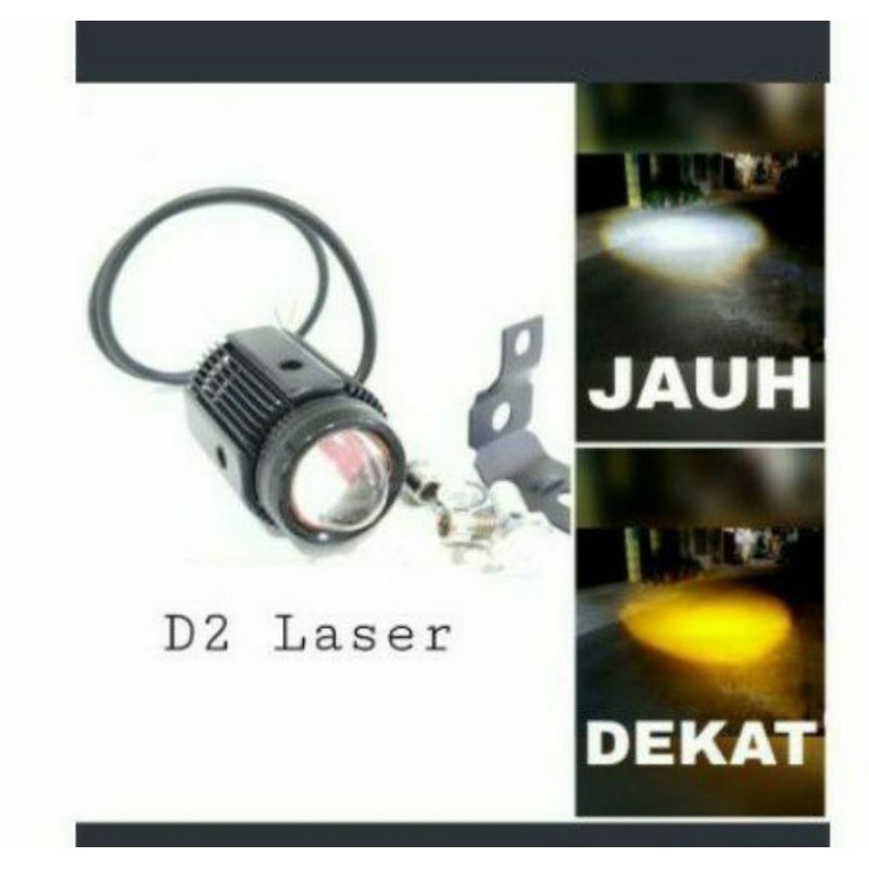 LAMPU SOROT D2 LASER MINI MOTO LED NEW NMAX AEROX ADV PCX DLL