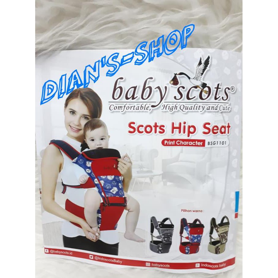 Terbaru Gendongan Hip Seat Baby Scots Print Character Bsg 1101/Gendongan Bayi | Sukasukashopku