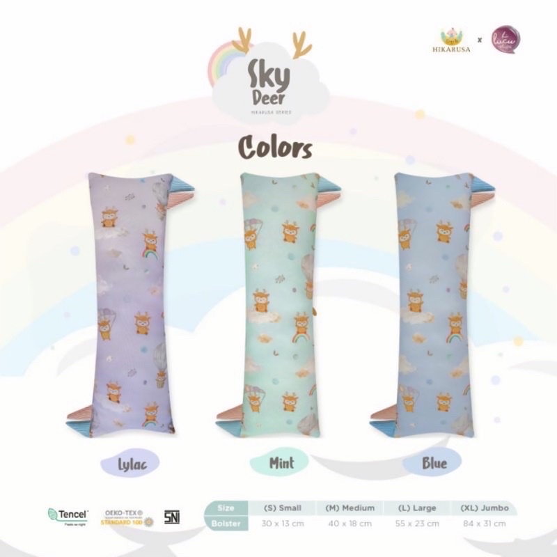 Sarung Bantal Guling Hikarusa Sky Deer Hikarusa Pillow Bolster Case