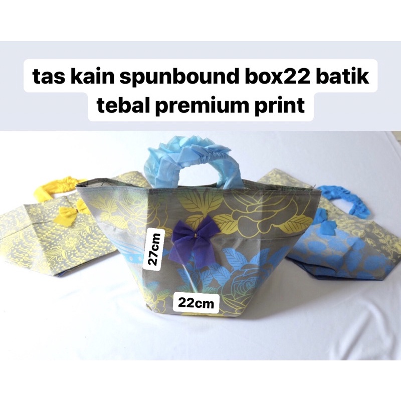 

tas kain spunbound box22 batik tebal premium print box nasi hajatan souvenir acara satuan