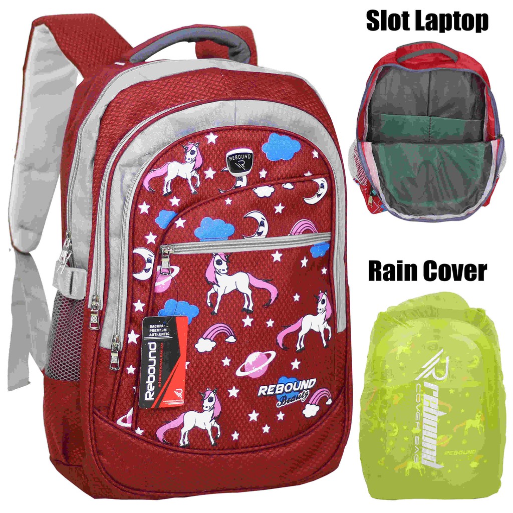 Tas Ransel Anak Cewek Rebound Merah Back Pack Sekolah Sd Smp Lucu Tas Ransel Anak Cewek Rebound Merah Back Pack Sekolah Sd Smp Lucu