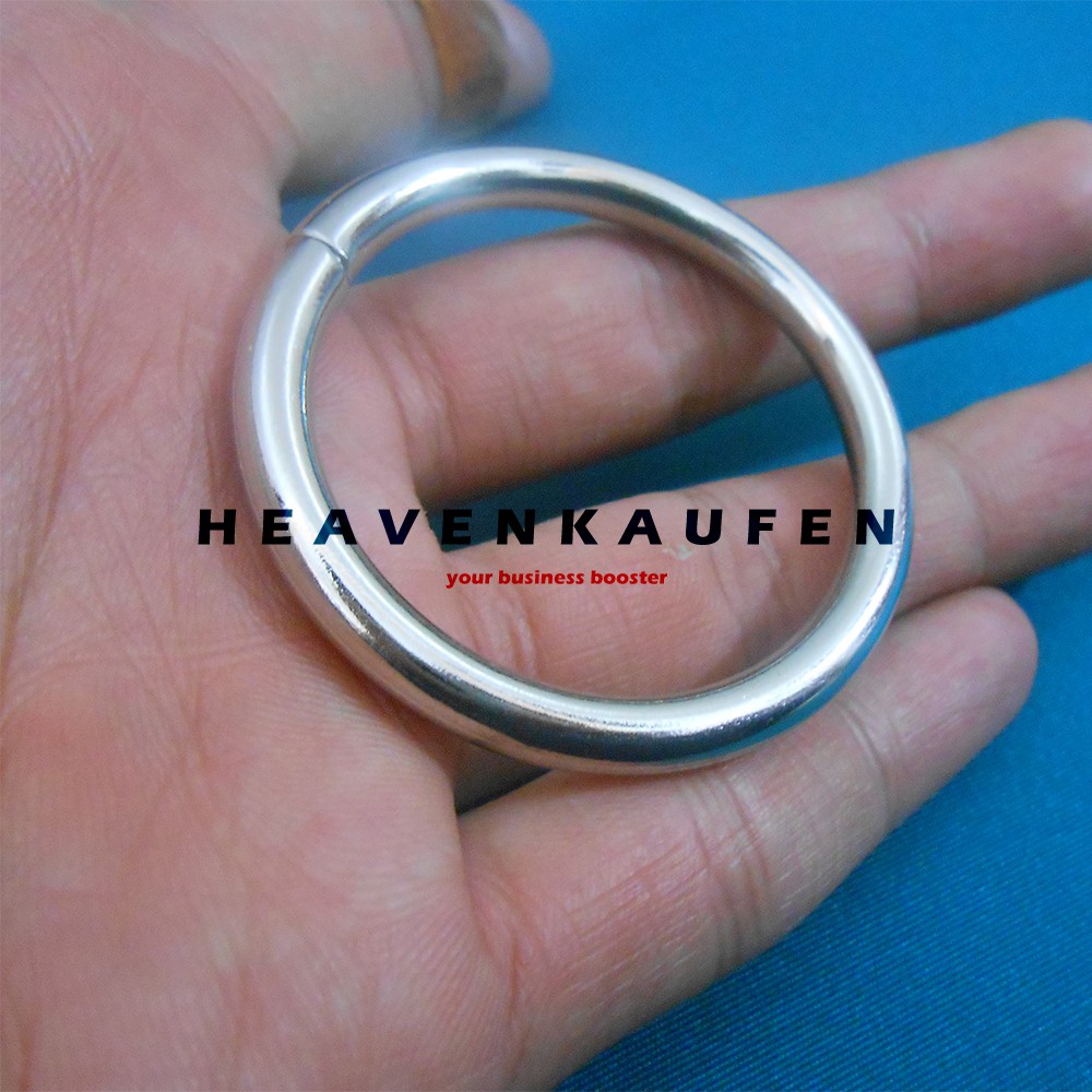 Ring Bulat / Ring O Diameter Lubang 3,8 cm Nikel Silver Tebal 5 mm Premium Quality