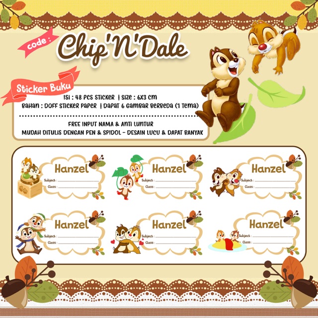 

STICKER BUKU DAPET 48pcs