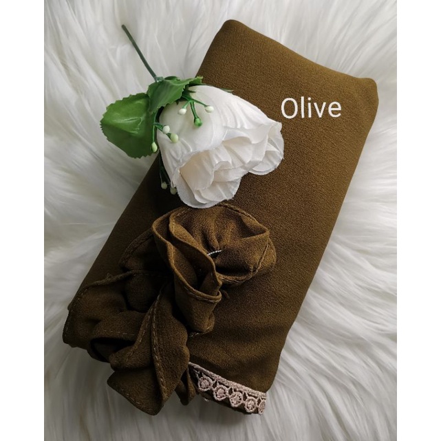 BERGO MARYAM RENDA TALI KARET-Olive