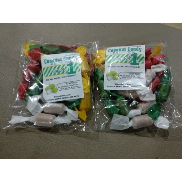 [HALAL] Permen Kelapa Cap No.1 / Coconut Candy 100gr Nomor 1 Permen Klapa