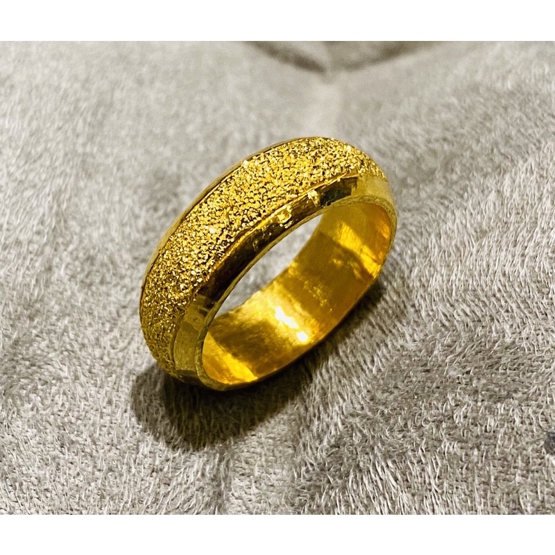 Cincin emas 24 karat model manohara pasir