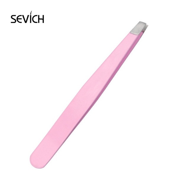 SEVICH Eyelashes Tweezers For Lash Extension Stainless Steel Eyebrow Trimming Makeup Tools