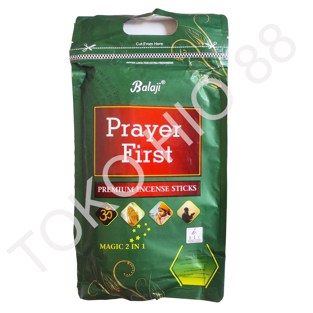 Hio Harum Dupa Wangi Aromaterapi Merk Balaji Prayer First Premium Incense Sticks Magic 2 in 1