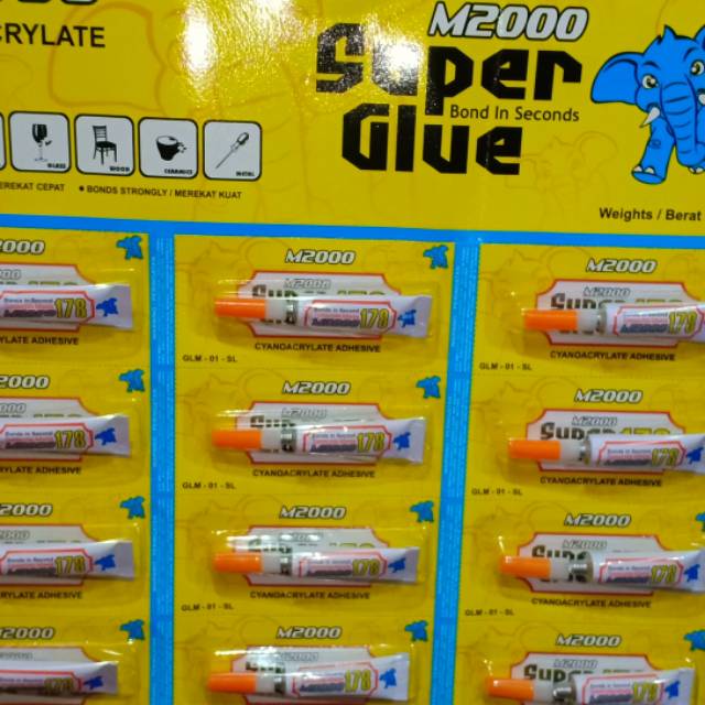 

Super Glue M2000 Lem Keramik Kayu super kuat Ready