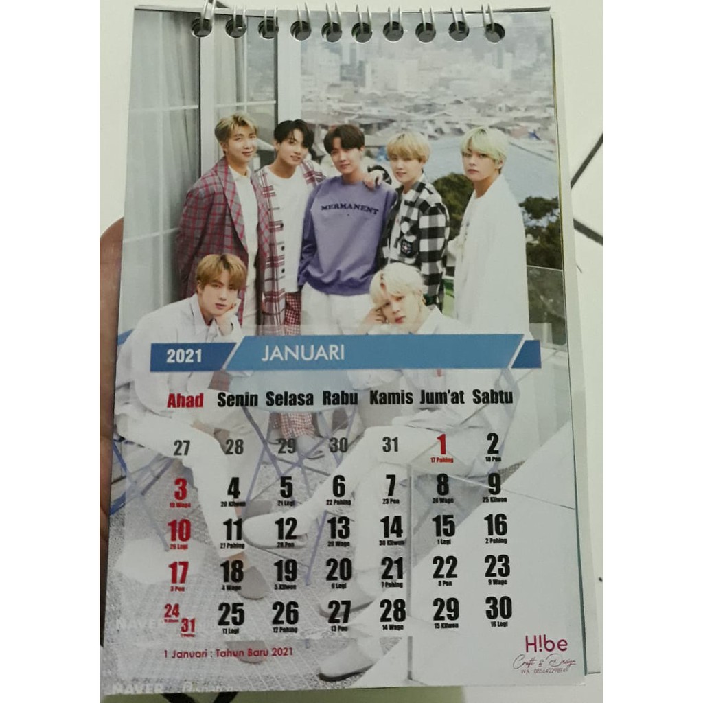 

Kalender custom / Kalender Meja Custom Kalender KPOP