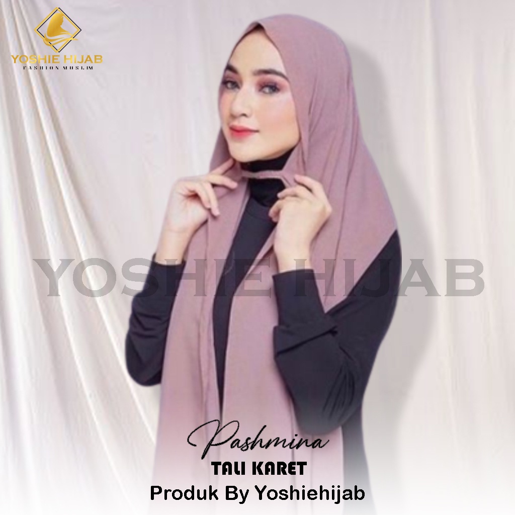 Pashmina Instan Tali Karet Diamond