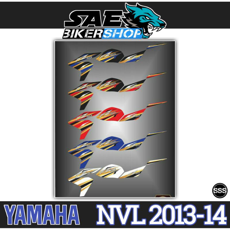 STRIPING STICKER STIKER NEW VIXION LIGHTNING - VIXION NVL - GRAFIS FZ150 MALAYSIA